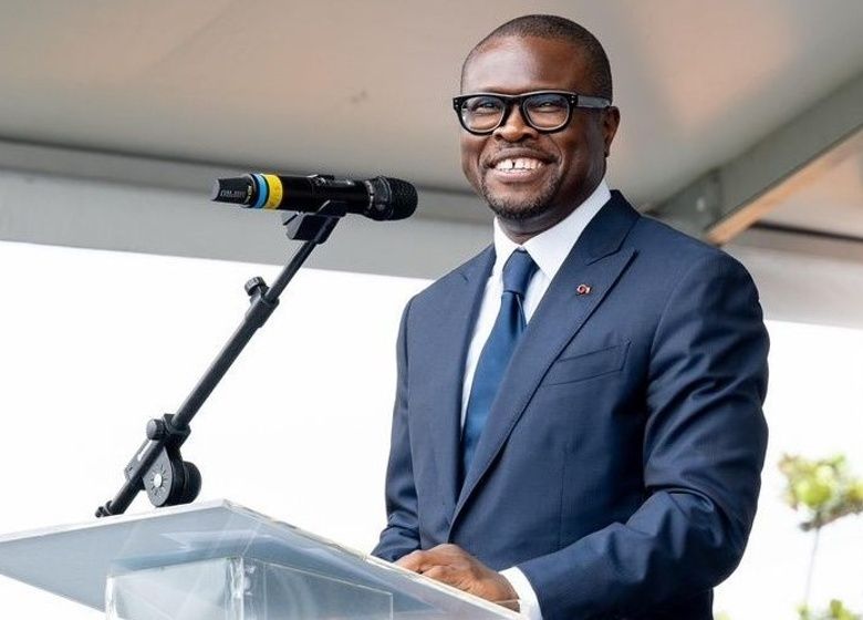 Romuald Wadagni, lors de son investiture officielle comme candidat de la mouvance présidentielle